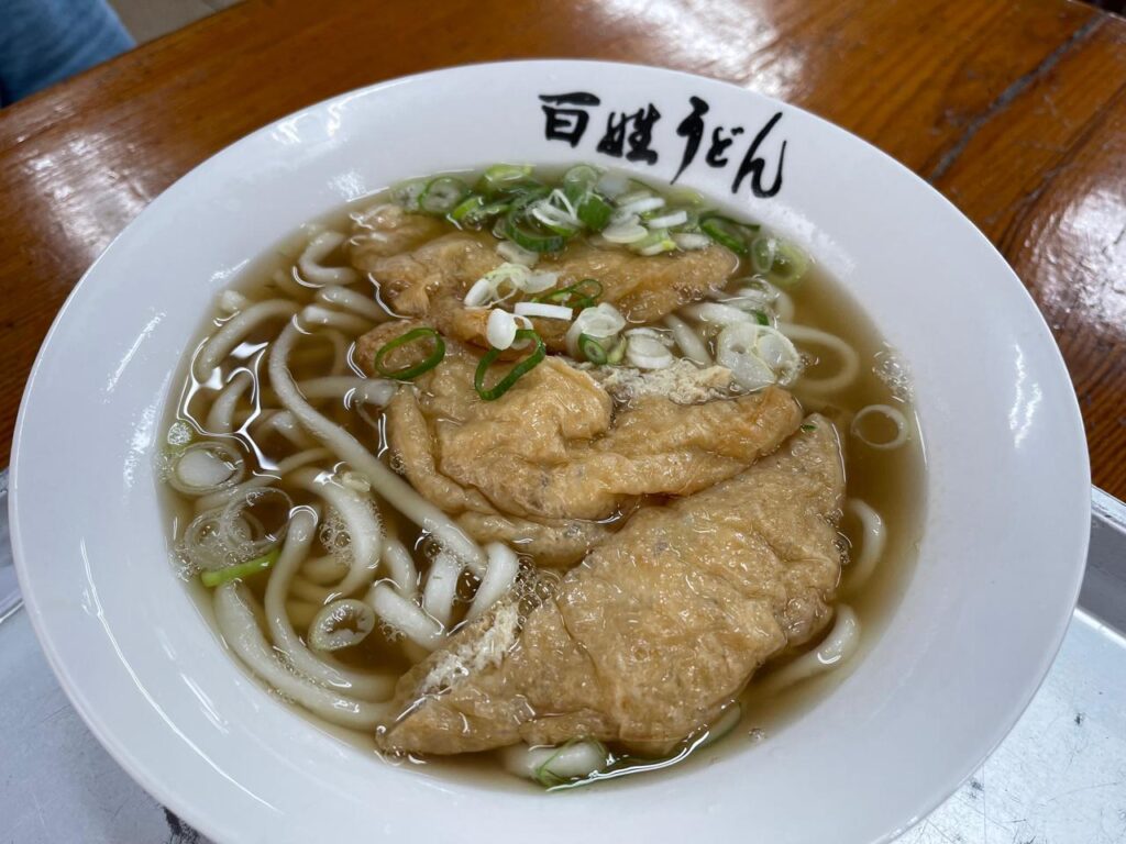 宮崎百姓うどんーきつねうどん