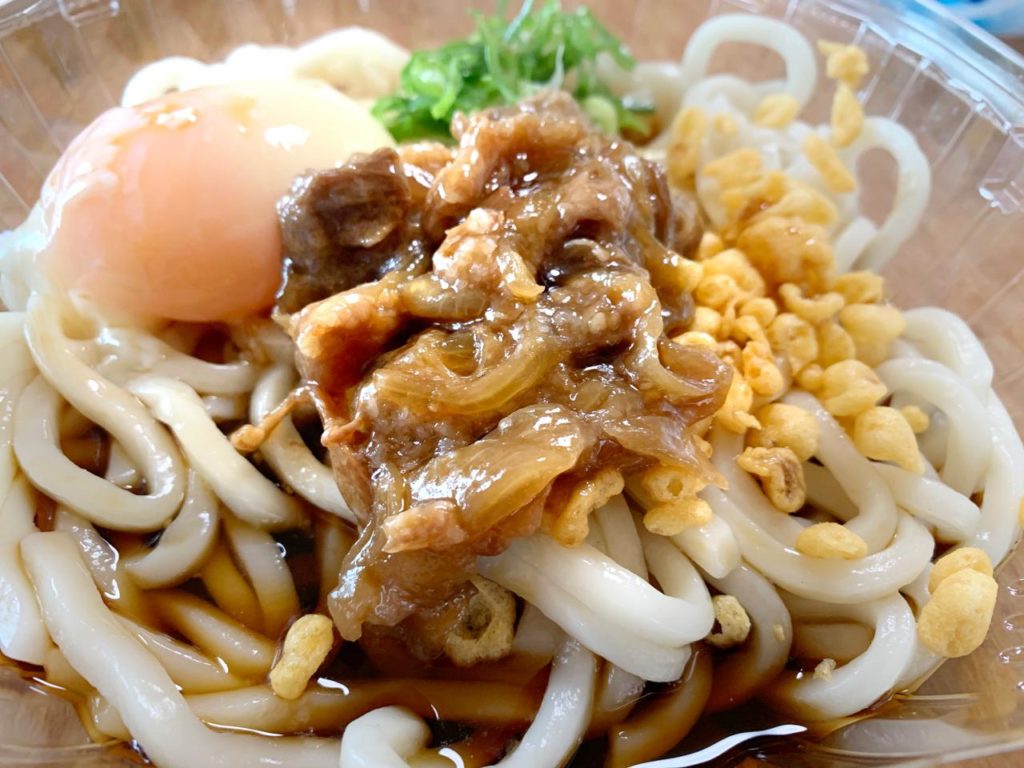 ファミマミヤチク冷やし牛玉うどん5