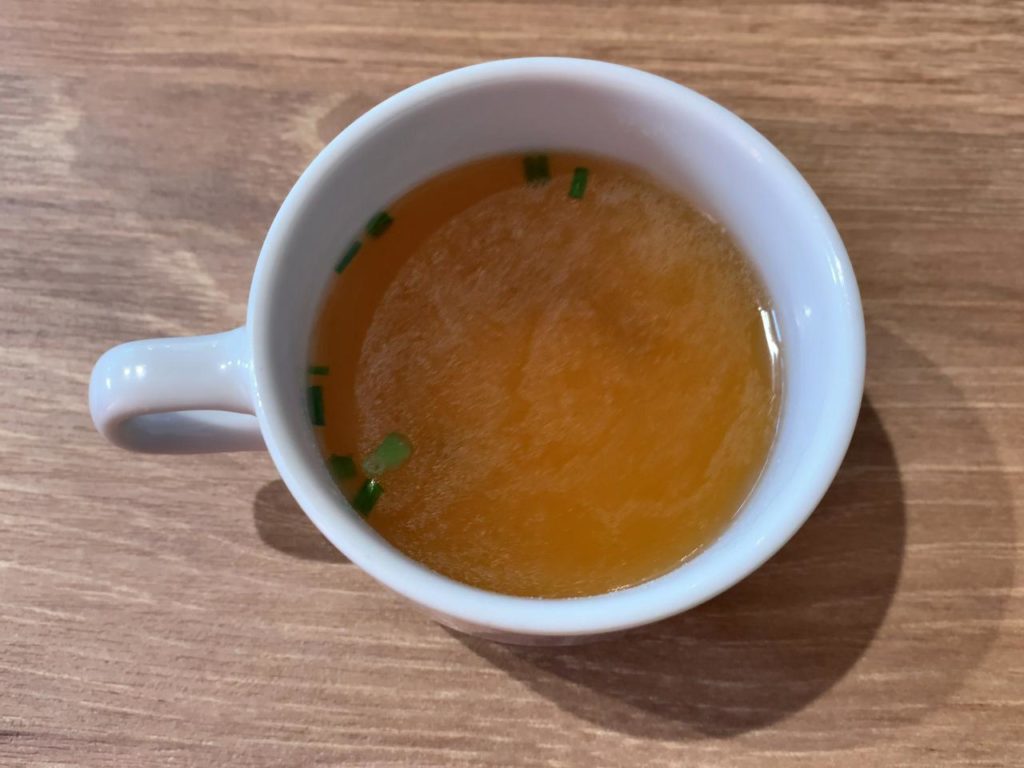 岡崎牧場ステーキ店スープ
