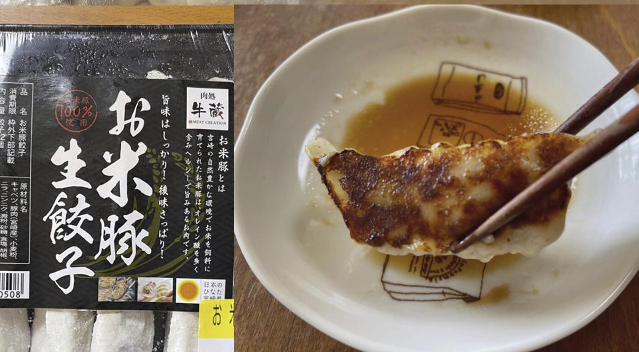 宮崎餃子購入額日本一【お米豚生餃子】を食べてみました！