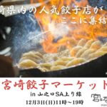 山之口サービスエリアで宮崎の【餃子マーケット】が1日のみの限定開催！
