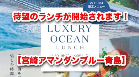 宮崎【アマンダンブルー青島】が待望のランチ営業を開始します！