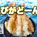 えびがドーンとそびえ立つ！ボリューム満点のえび天丼【あさしお丸】