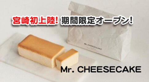 宮崎初出店！Mr.チーズケーキ！アミュプラザ宮崎で期間限定販売中！