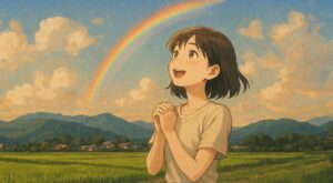 宮崎で虹のおすそ分けに感動したイメージアイキャッチ画像
