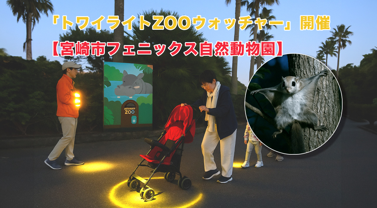 秋の夜に動物園を探検！「トワイライトZOOウォッチャー」開催【宮崎市フェニックス自然動物園】