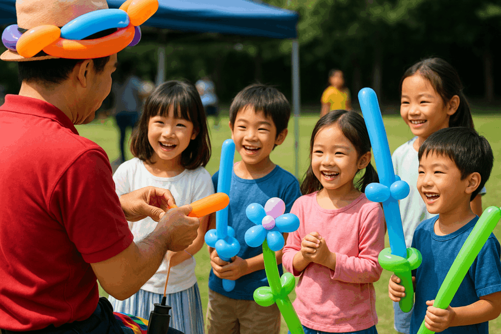 「生目古墳群deピクニック」バルーンアート画像