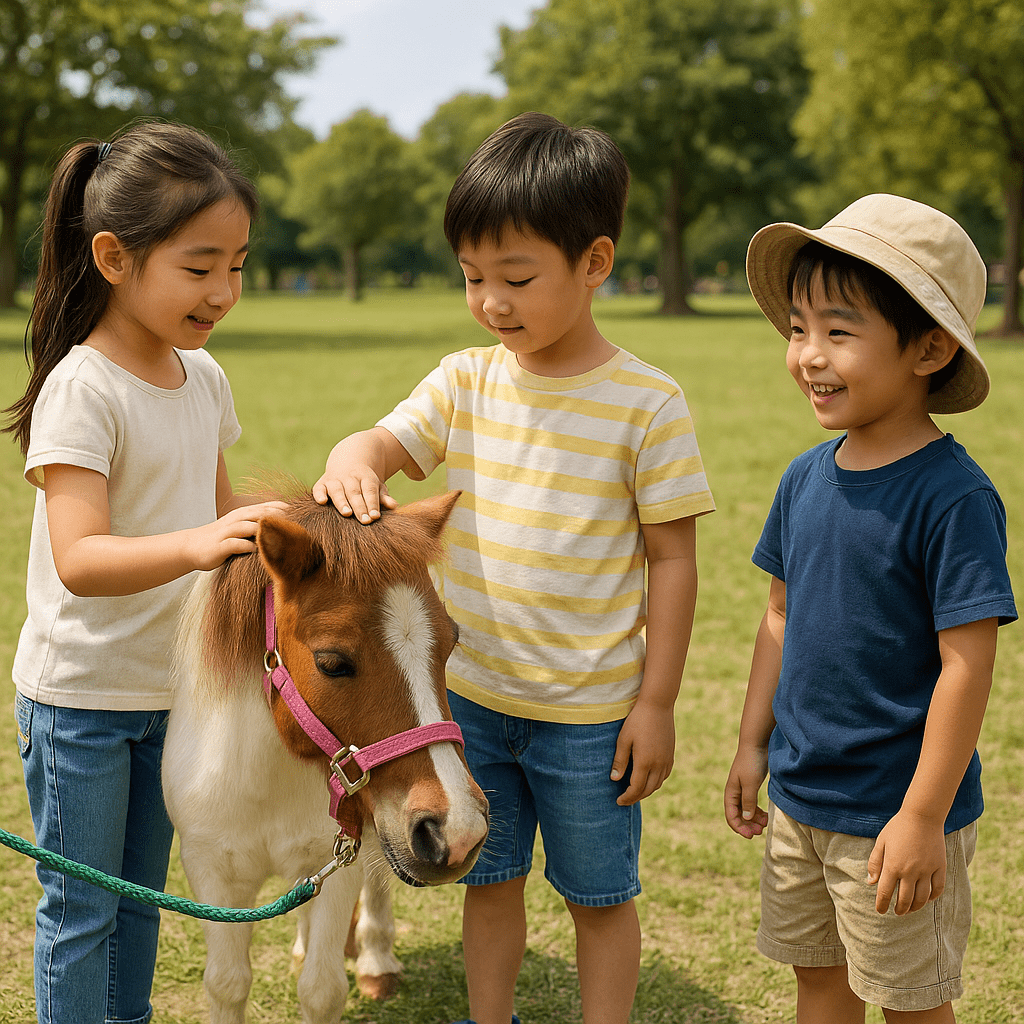 宮崎「生目古風群deピクニック」ポーニート戯れる画像