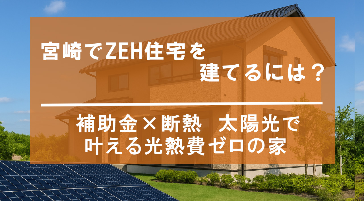 宮崎でZEH住宅を建てるには？　アイキャッチ画像