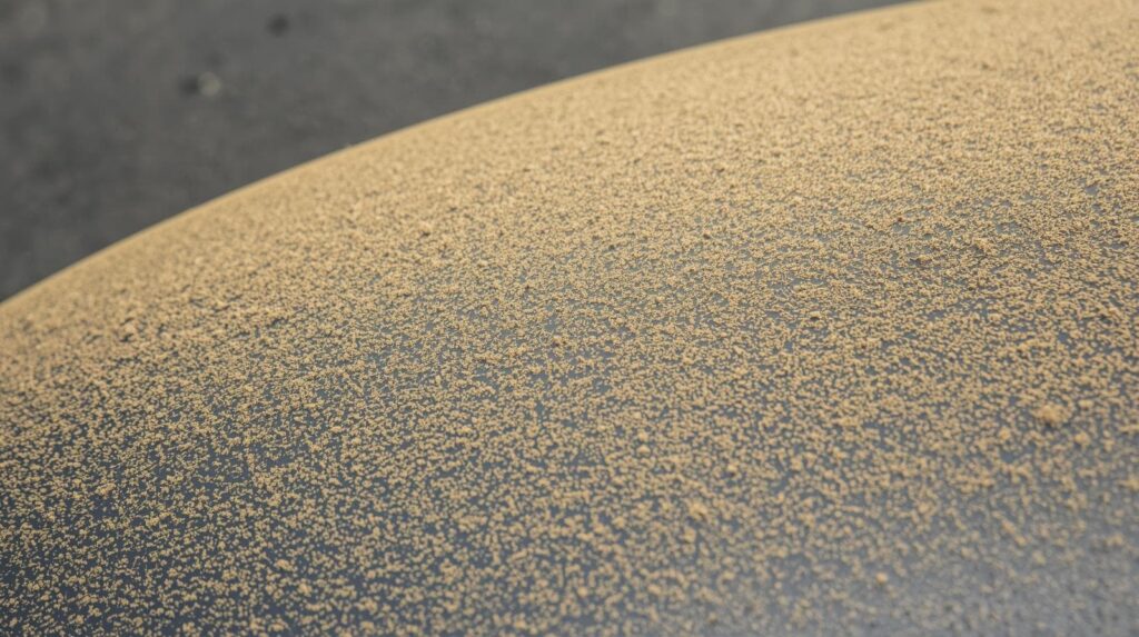 【宮崎】11/25〜26に黄砂の恐れ(車体に積もった画像）