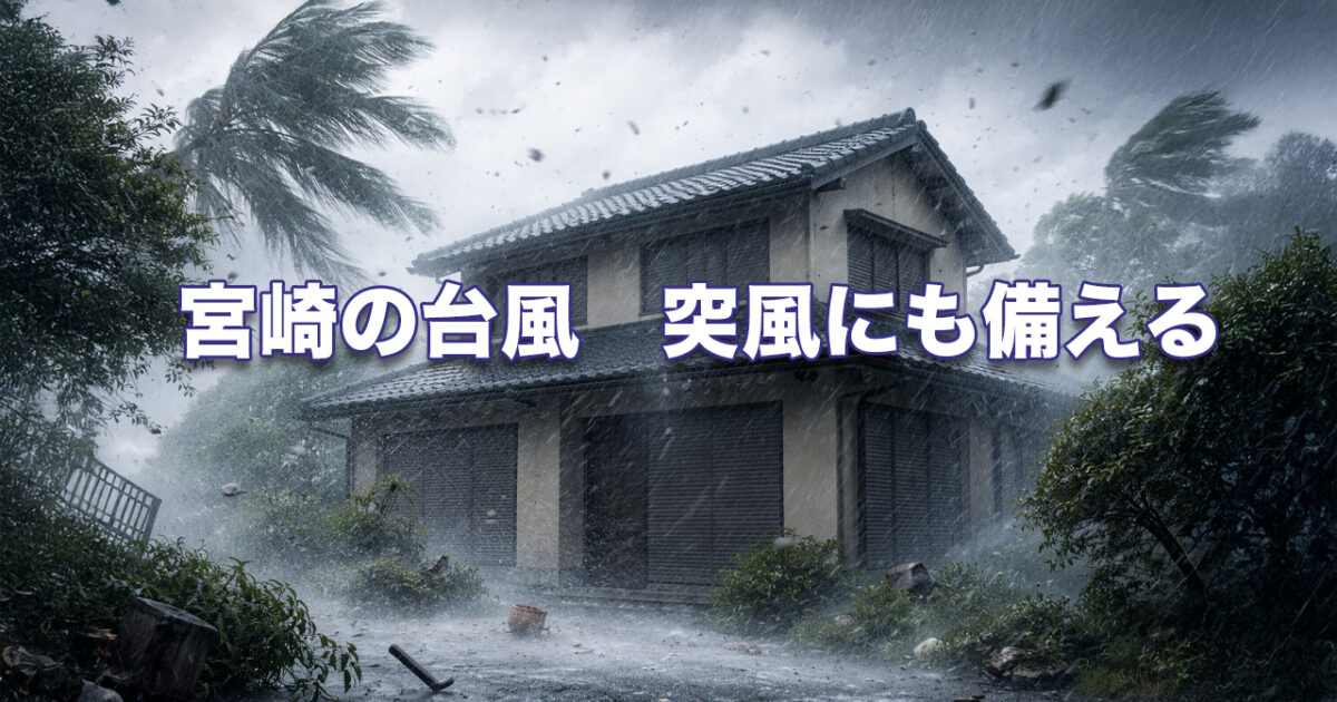 台風の“最接近前”にも竜巻・突風 宮崎で命を守る防災と「雨戸 
