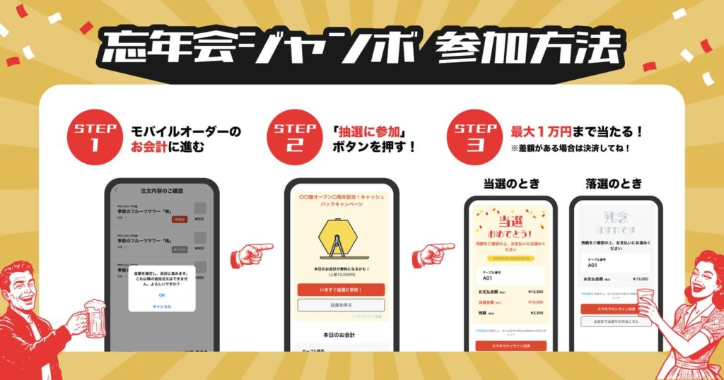 【忘年会ジャンボ2025】宮崎横丁で“飲み代が無料に!?”年末イベント画像1