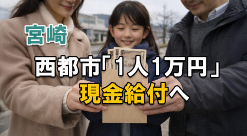 西都市１人1万円現金給付へ-アイキャッチ画像