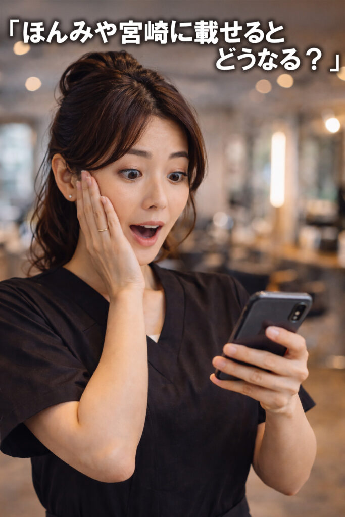 ほんみや宮崎に掲載するとどうなるー美容室編