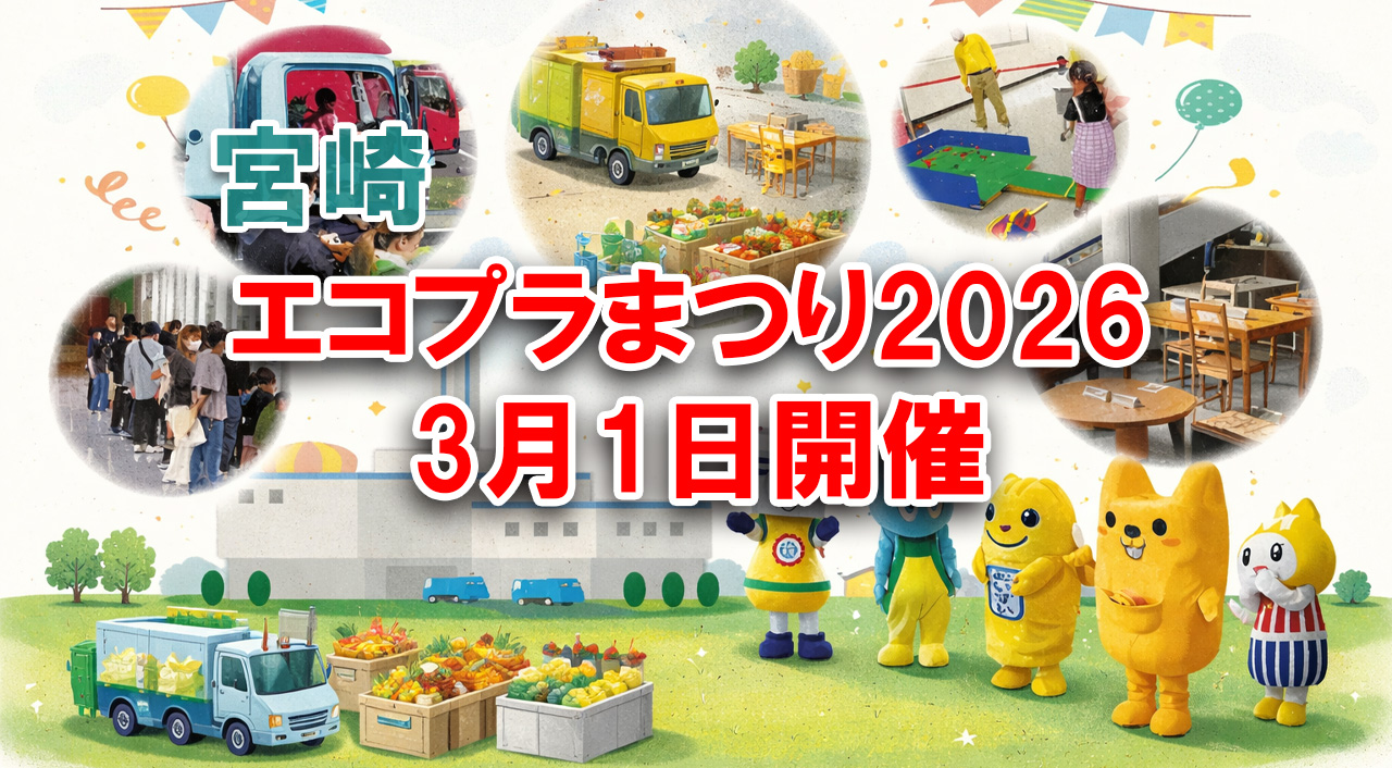エコプラまつり2026開催 3月1日 エコクリーンプラザみやざきで環境イベント｜ほんみや宮崎ーアイキャッチ画像