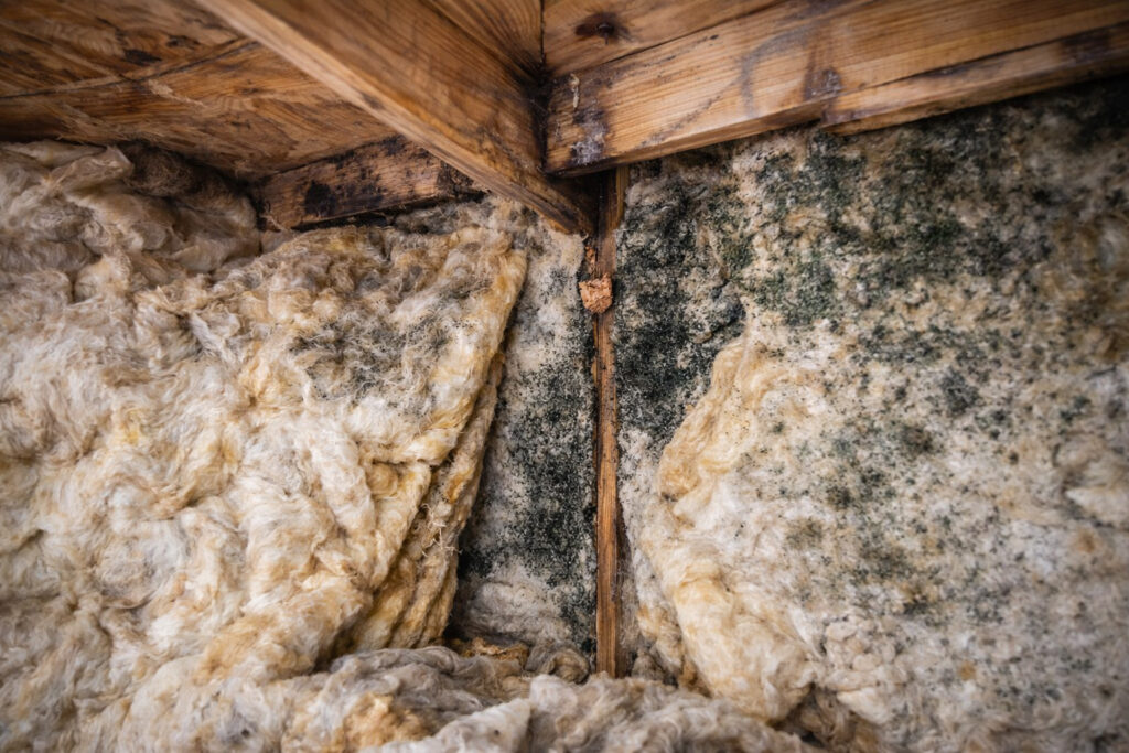 目に見えない壁の中や外壁下地で進む結露ー画像