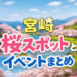 宮崎の春イベント2026まとめ　桜まつりと花の絶景スポットを一緒に楽しむ春のおでかけ案内|ほんみや宮崎ーアイキャッチ画像