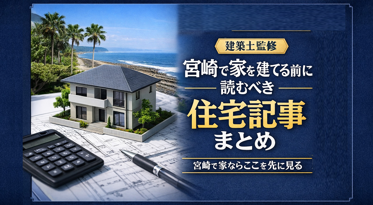 宮崎で家を建てる前に読むべき住宅記事まとめ【建築士監修】｜ほんみや宮崎ーアイキャッチ画像