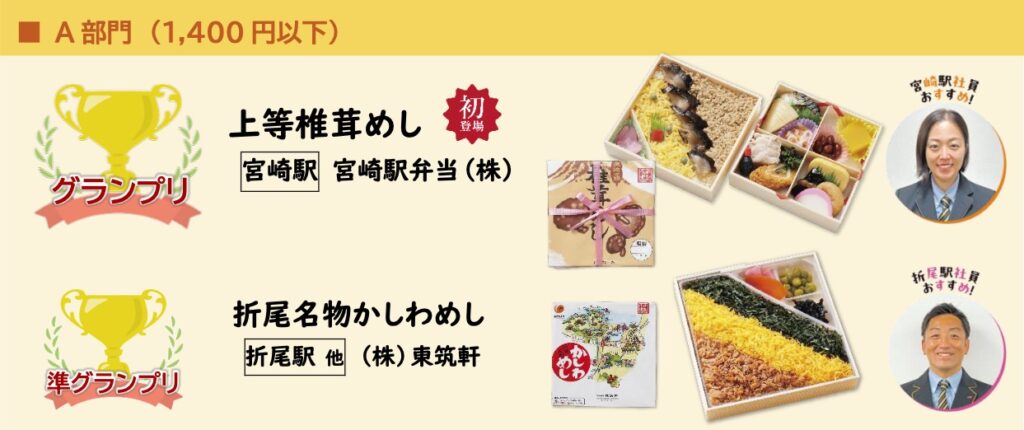 第16回 九州駅弁グランプリ結果発表｜宮崎駅「上等椎茸めし」が準グランプリ受賞−4