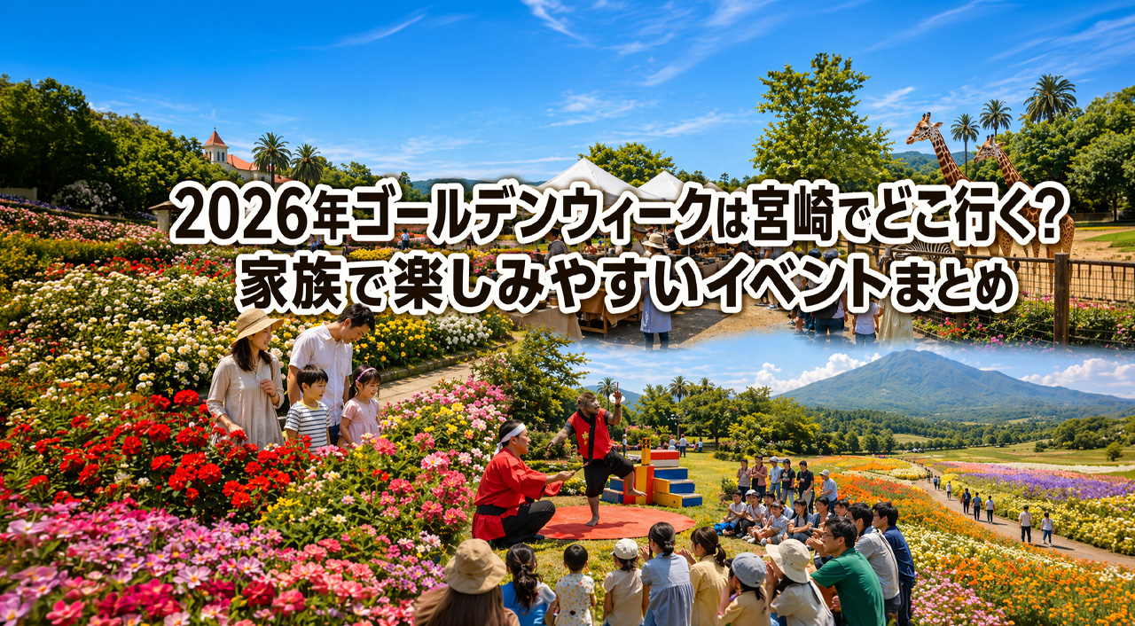 2026年ゴールデンウィークは宮崎でどこ行く？家族で楽しみやすいイベントまとめーアイキャッチ画像