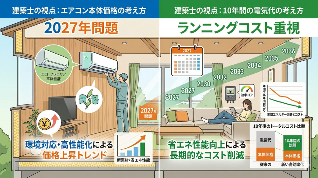 エアコン2027年問題とは何かー統一ランニングコスト画像
