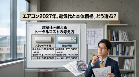 エアコン2027年問題、電気代と本体価格どう選ぶ？ーアイキャッチ画像