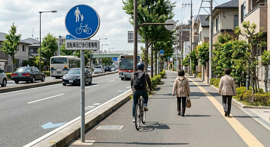 宮崎で自転車に乗っていて不安な疑問 右側の歩行者・自転車通路は進んでいい？画像2