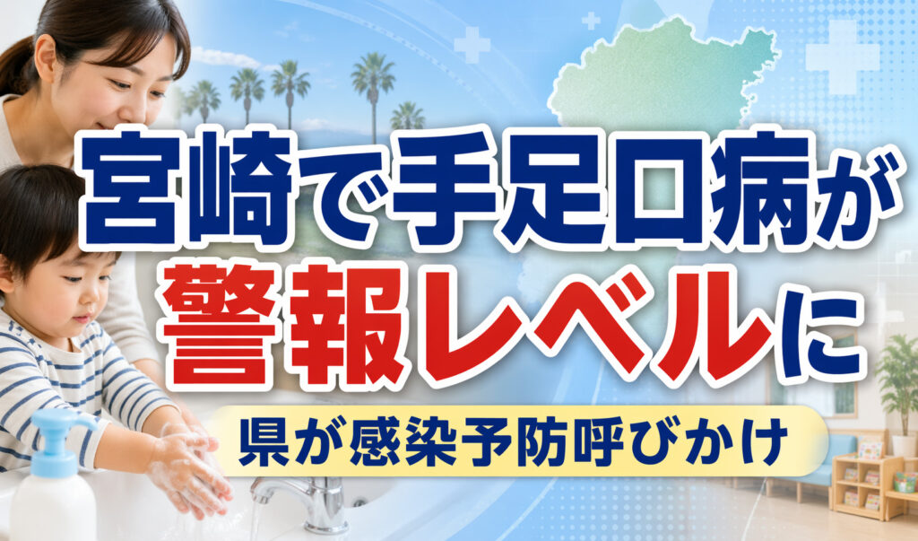 宮崎で手足口病が警報レベルに　現時点の最新公式情報を整理ー画像1