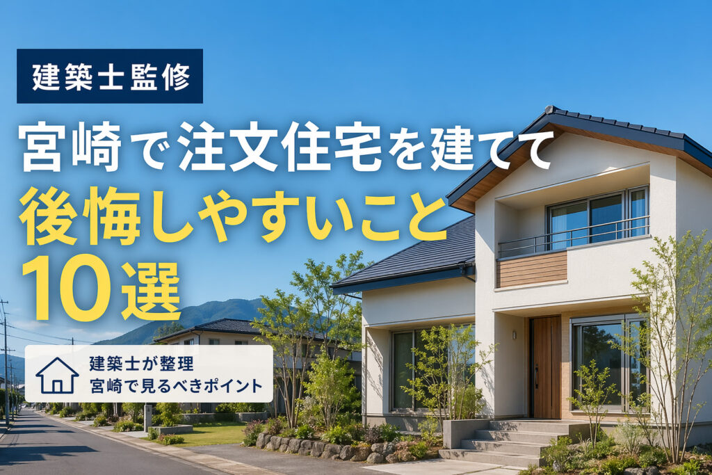 宮崎で注文住宅を建ててから後悔しやすいこと10選　建築士が先に整理-画像2
