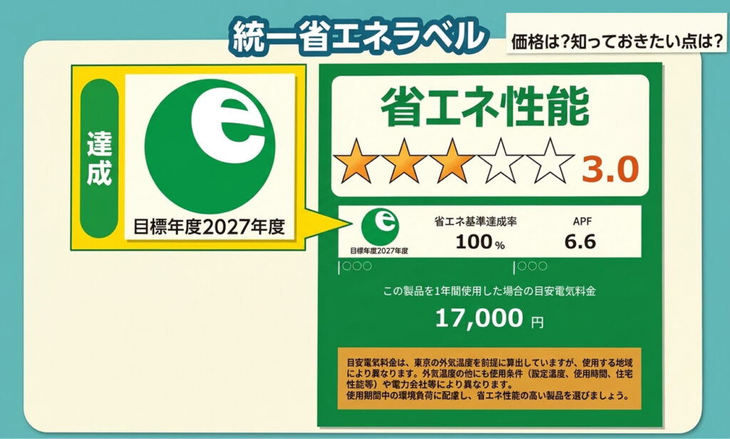 エアコン2027年問題とは何かー統一省エネラベル画像2