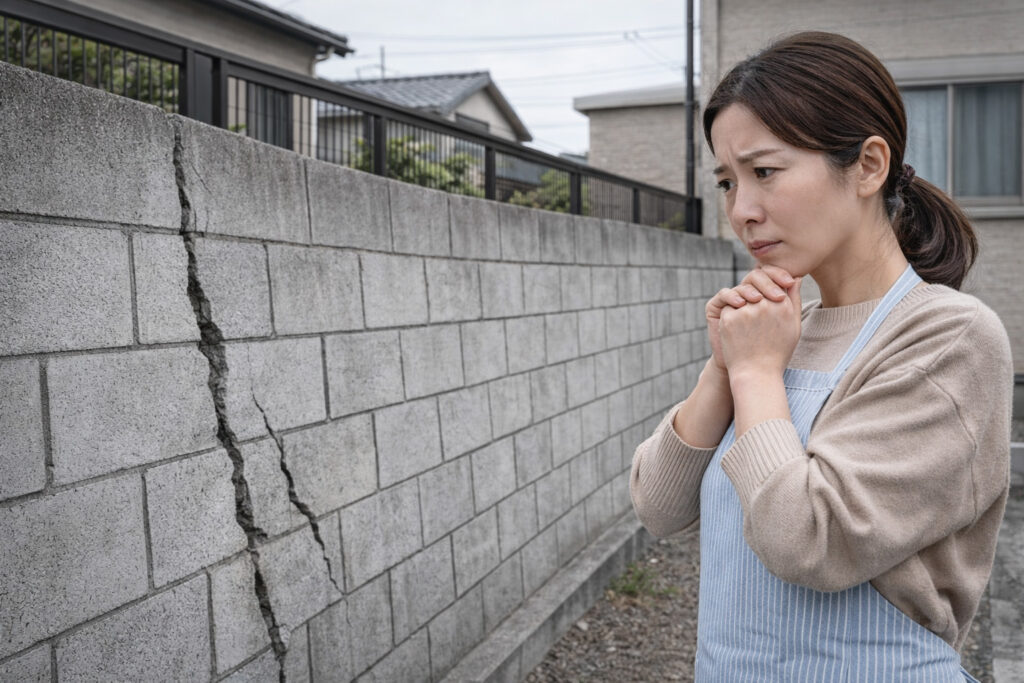 宮崎で隣の家との境界にあるブロック塀、地震で倒れてこないか心配。建築士が確認ポイントを解説ー画像