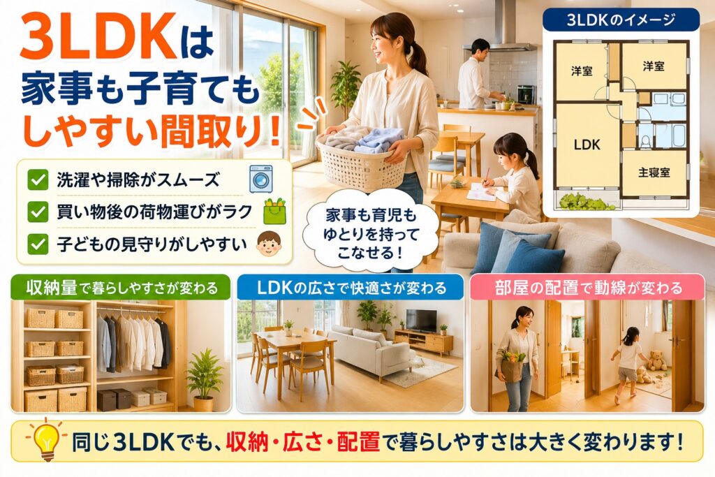 平屋や3LDKの建売住宅は、暮らし方に合うかで判断しましょう