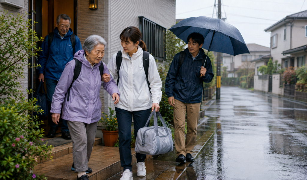 レベル3は、高齢者等が危険な場所から避難を始める段階です。