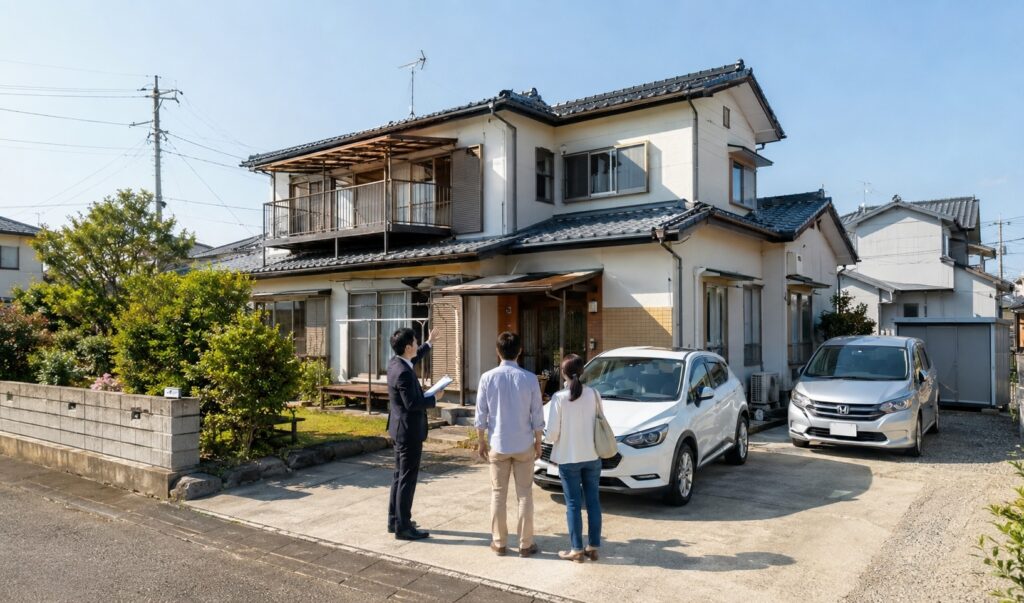 広さと駐車場を重視する人には、中古住宅＋リフォームは向いています