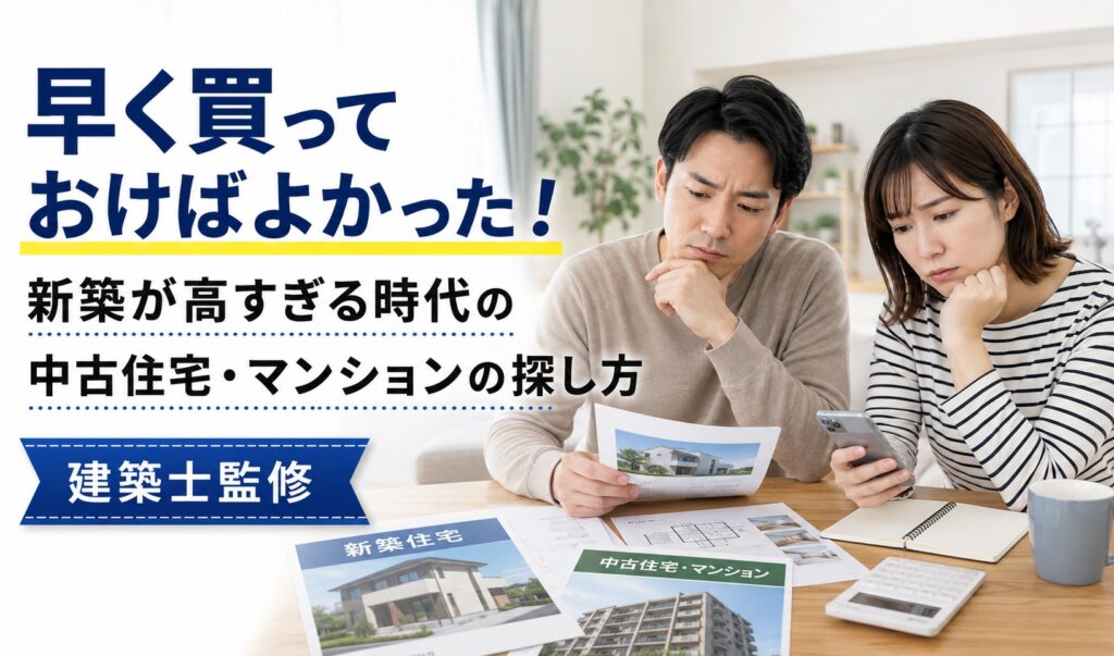新築が高すぎる！早く買っておけば良かった！