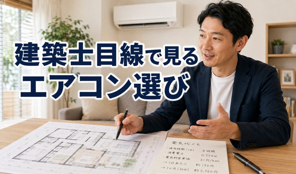 建築士目線のエアコン選び