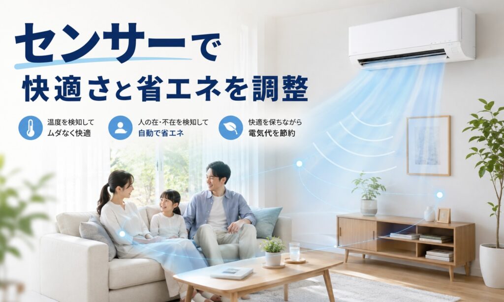 センサーで快適さと省エネを調整