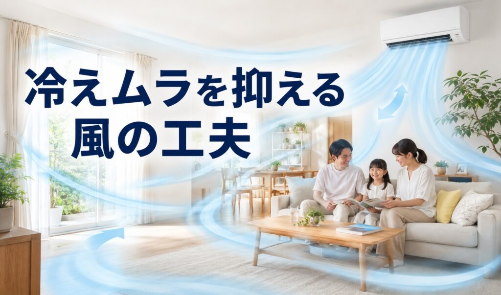 冷えムラを抑える風の工夫