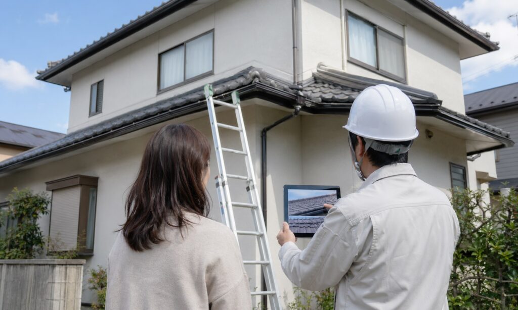 屋根が心配でも施主が自分で登ってはいけない