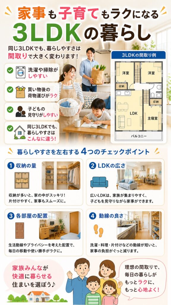 平屋や3LDKの建売住宅は、暮らし方に合うかで判断しましょう