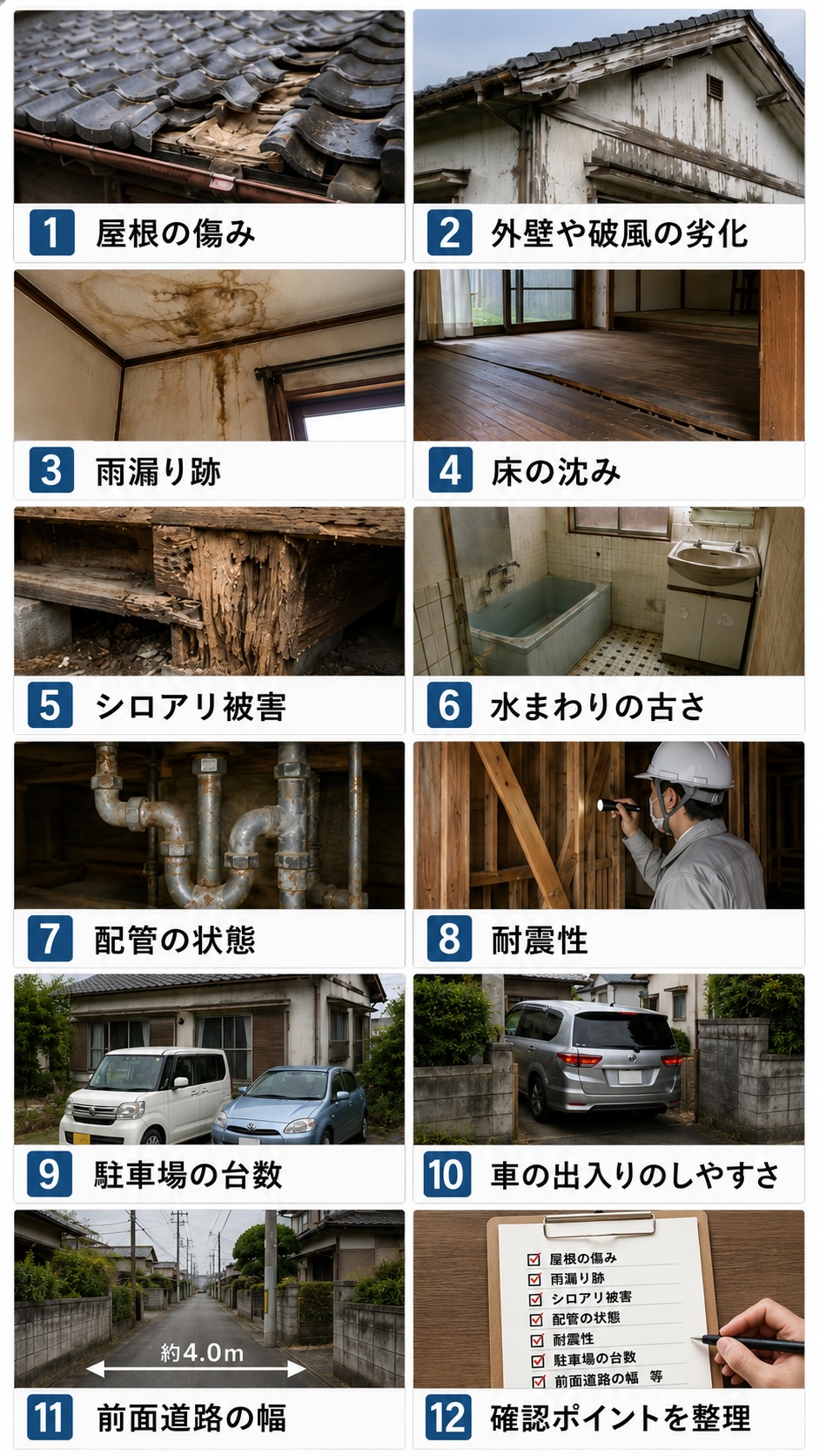 確認したい項目