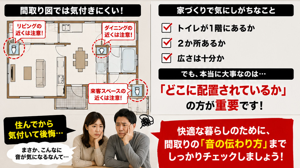 間取り図では気づきにくい