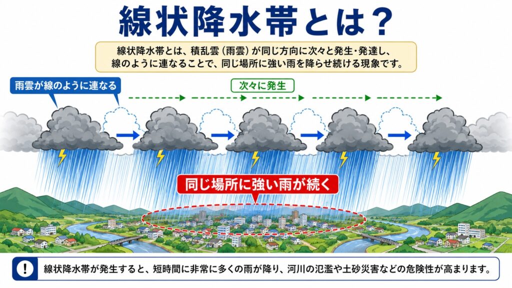 線状降水帯とは？
