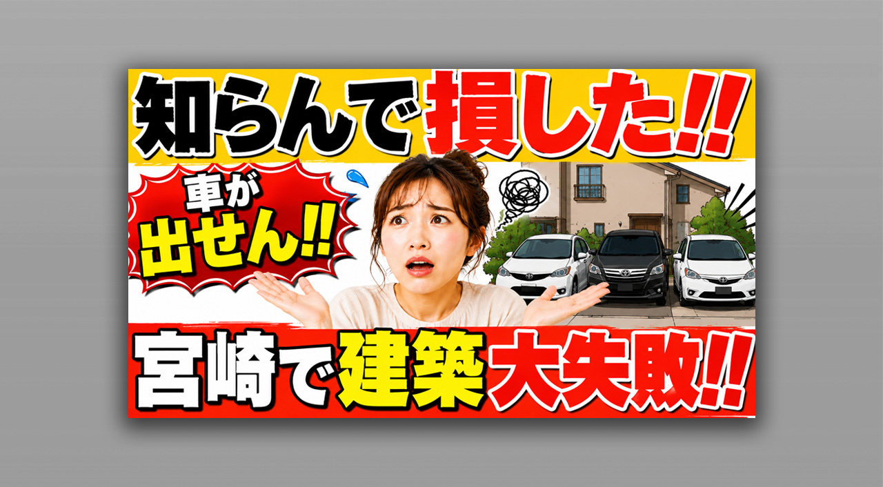 知らんで損した!! 宮崎で建築大失敗｜駐車場3台のはずが、車が出せんかった話|ほんみや宮崎