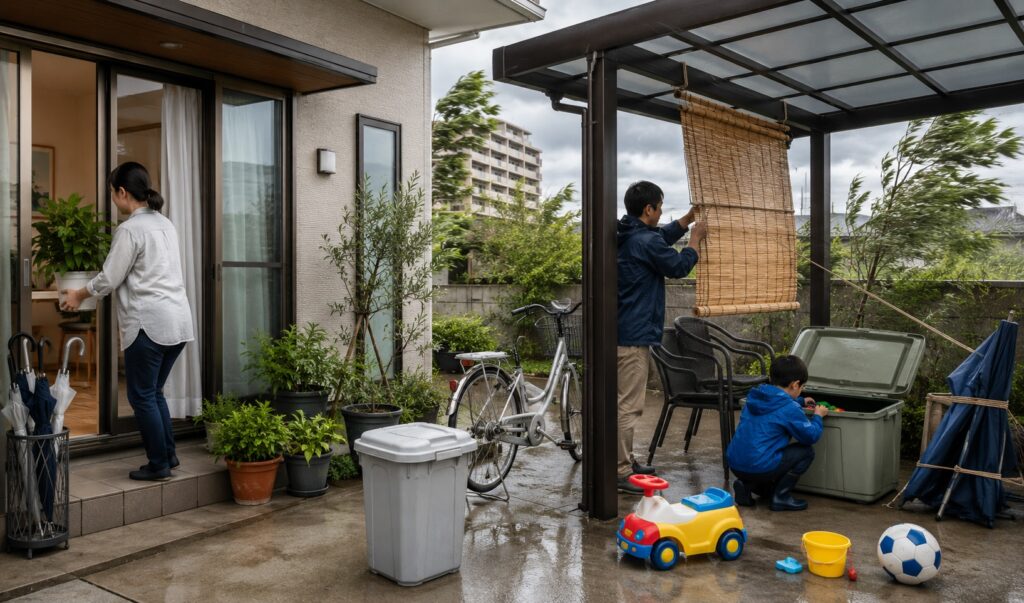 台風が近づく前に、次のものを確認しておきましょう。