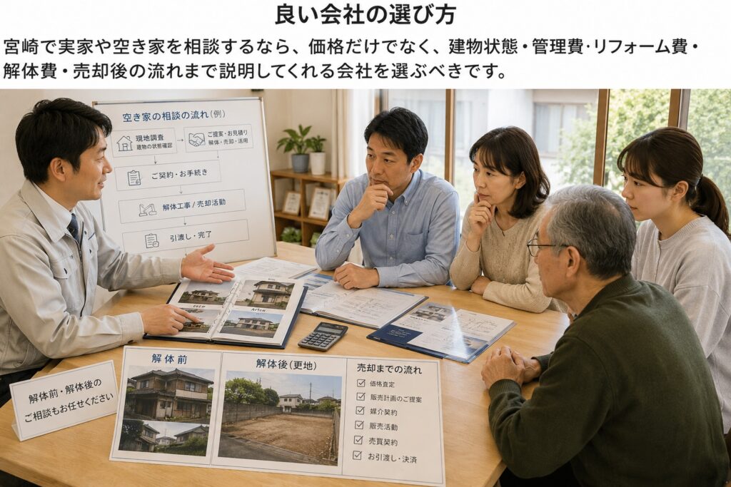 宮崎で相談するなら、売却だけでなく建物状態まで見てくれる会社が安心です
