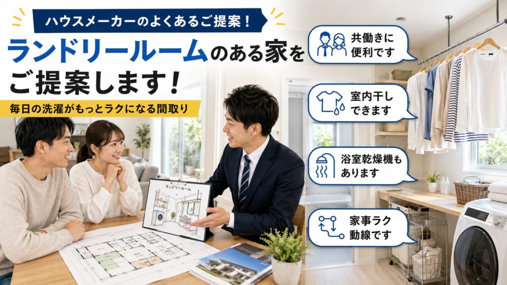 ランドリールームを提案する業者は電気代まで見てくれるか