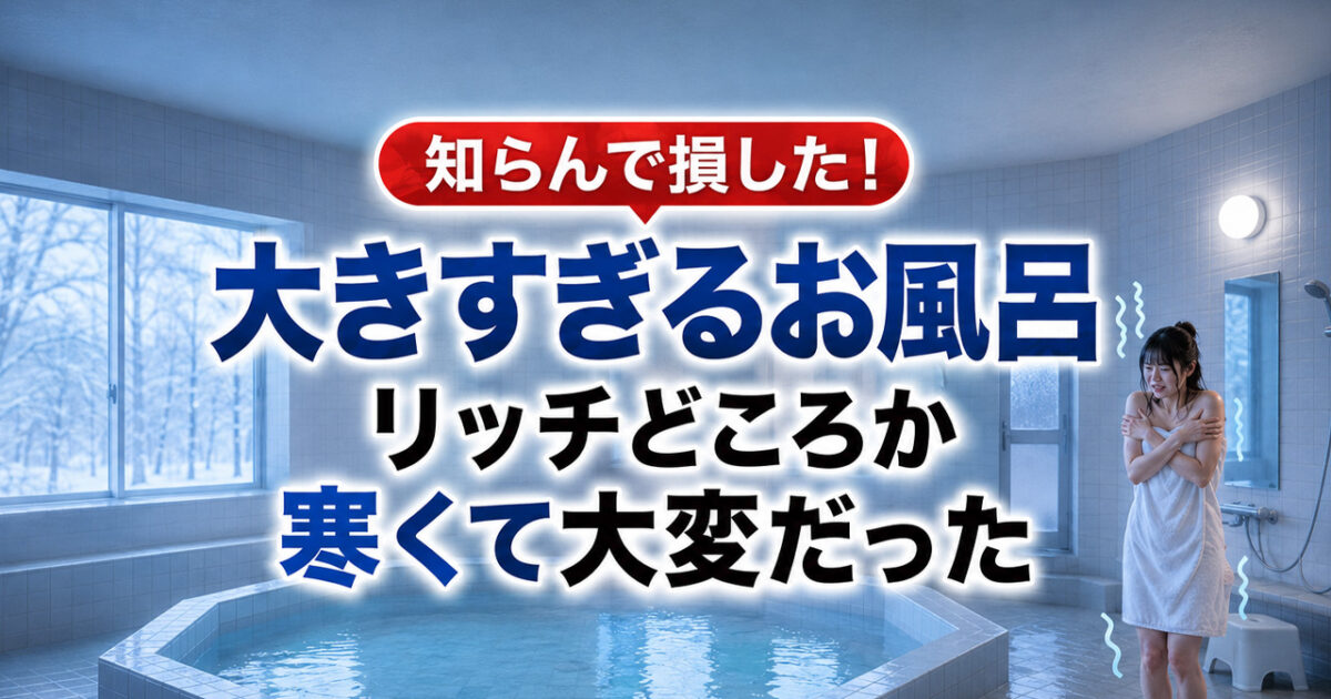 知らんで損した！大きすぎるお風呂はリッチどころか寒くて大変だった話｜ほんみや宮崎