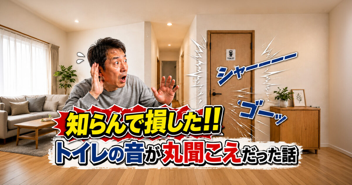 知らんで損した!!宮崎で建築大失敗｜トイレの音が丸聞こえだった話｜ほんみや宮崎