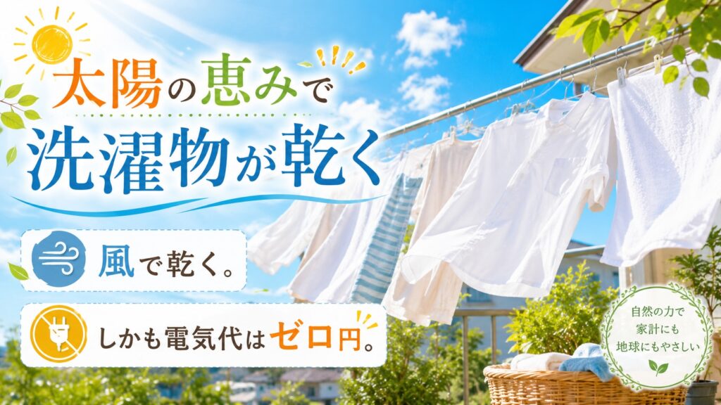 太陽の恵み、天日干しのありがたさ